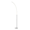 Jonathan Y Curva Minimalist Modern Led Integrated Floor Lamp In Chrome