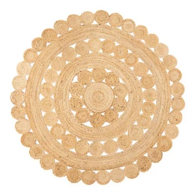 Jonathan Y Daisy Hippy Jute Medallion Circle Round Area Rug In Natural