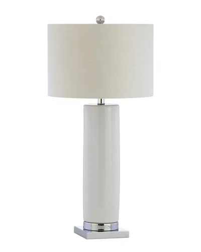 Jonathan Y Dallas 31.5in Ceramic Led Table Lamp In White