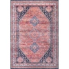 Jonathan Y Dalyan Geometric Medallions Machine-washable Area Rug In Red