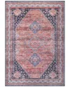 Jonathan Y Dalyan Geometric Medallions Machine-washable Area Rug In Red