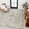 Jonathan Y Danae Classic Cottage Filigree Scroll Reversible Machine-washable Cream/terra 5 Ft. X 8 Ft. Indoor/o