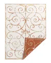 Jonathan Y Danae Classic Cottage Filigree Scroll Reversible Machine-washable  Indoor/outdoor Area Ru In Cream