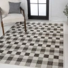 Jonathan Y Darcy Traditional Geometric Bold Gingham Indoor/outdoor Area Rug In Black/cream