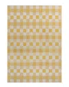 Jonathan Y Darcy Traditional Geometric Bold Gingham Indoor/outdoor Area Rug In Yellow