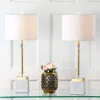 Jonathan Y Dawson 30" Marble/crystal Led Table Lamp (set Of 2)