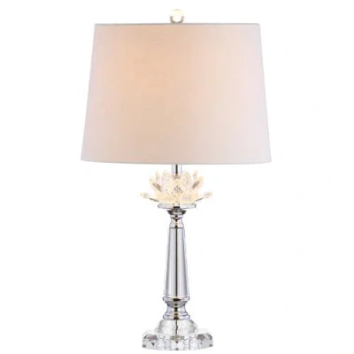 Jonathan Y Day 24.5" Crystal Led Table Lamp, Clear