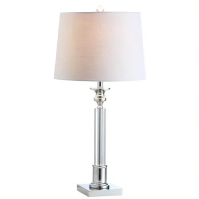 Jonathan Y Designs Dean 28in Crystal Led Table Lamp In Clear