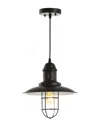 Jonathan Y Deere 12in Adjustable Cage Light Led Kitchen Pendant In Multi
