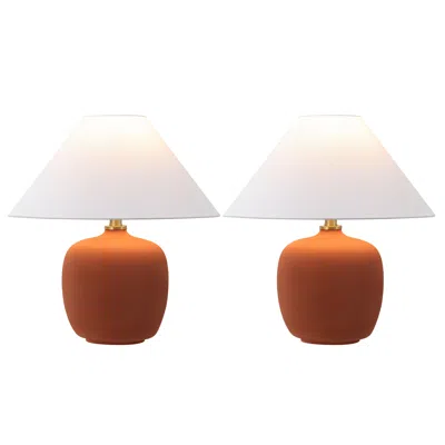 Jonathan Y Delphi Minimalist Scandinavian Resin/iron Led Table Lamp