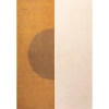Jonathan Y Demie Minimalist Graphic Circle Machine-washable Area Rug In Brown/cream/terracotta