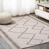 Jonathan Y Derya  Diamond Trellis Indoor/outdoor Area Rug In Beige/brown