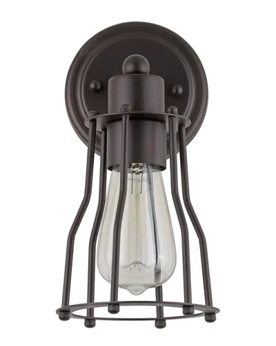 Jonathan Y Designs 1-light Florence Bronze Vanity Light In Black
