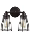 Jonathan Y Designs 2-light Florence Bronze Vanity Light