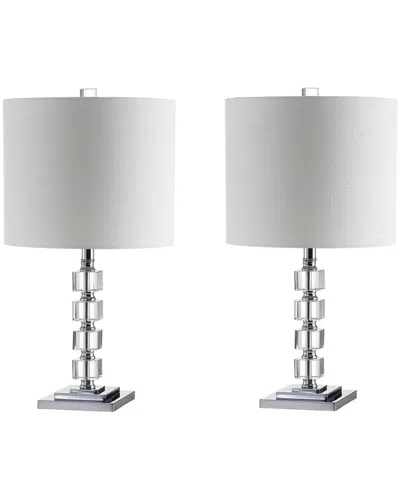 Jonathan Y Designs 22in Set Of 2 Barnard Table Lamps In White