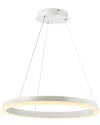 Jonathan Y Designs 23.5in Baxter Integrated Led Metal Hoop Pendant