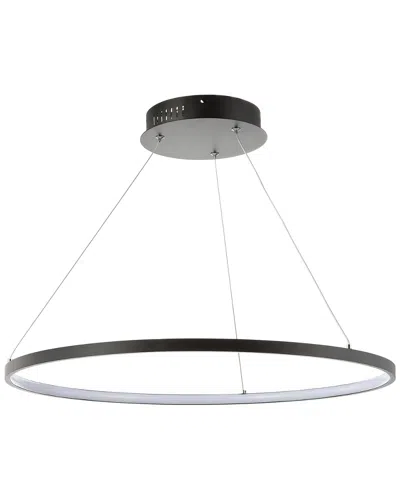 Jonathan Y Designs 23.7in Brice Integrated Led Metal Chandelier In Black