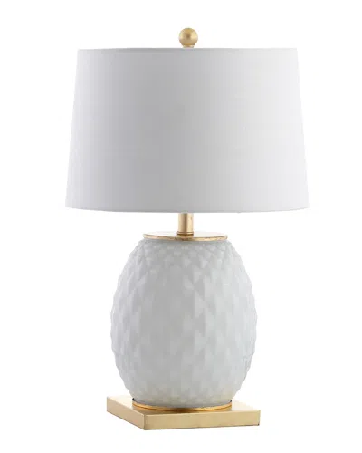 Jonathan Y Designs 25.5in Diamond Led Glass & Metal Table Lamp