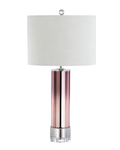 Jonathan Y Designs 27in Edward Glass & Crystal Led Table Lamp In Multi