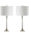 Jonathan Y Designs 28in Set Of 2 Mark Crystal & Metal Led Table Lamps