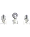 Jonathan Y Designs 3-light Evelyn Chrome Vanity Light