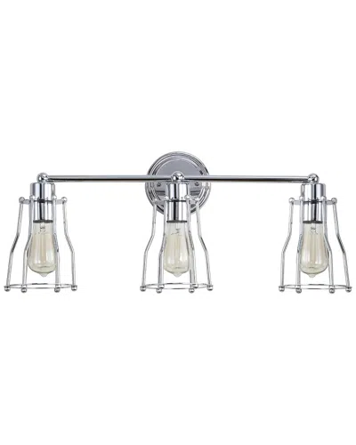 Jonathan Y Designs 3-light Evelyn Chrome Vanity Light