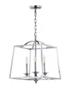 Jonathan Y Designs 3-light Gloria Chrome Pendant