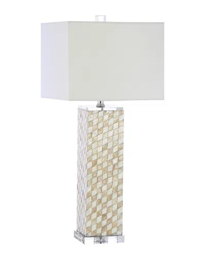 Jonathan Y Designs 30.5in Daniel Seashell & Crystal Led Table Lamp