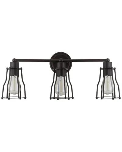 Jonathan Y Designs 3-light Florence Bronze Vanity Light In Black