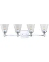 Jonathan Y Designs 4-light Marion Chrome Vanity Light