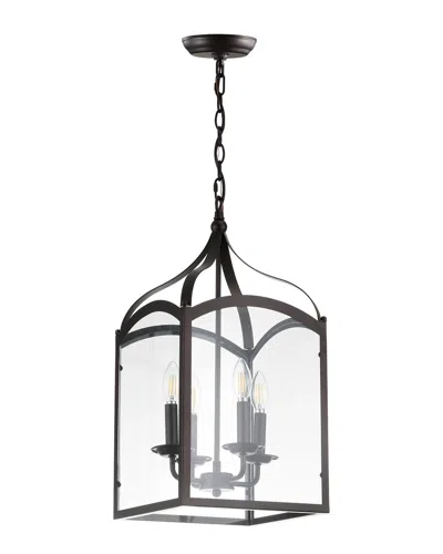 Jonathan Y Designs 4-light Ruth Bronze Pendant In Black