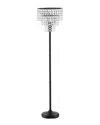 Jonathan Y Designs 60in Juliette Bronze & Clear Floor Lamp