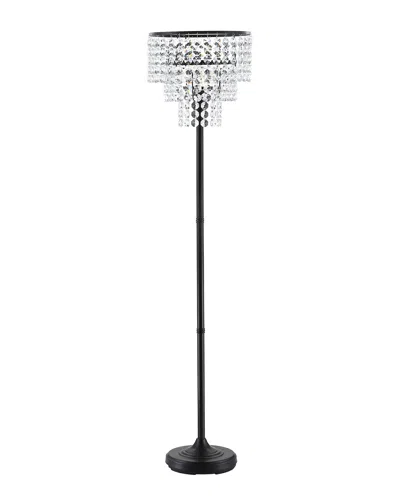 Jonathan Y Designs 60in Juliette Bronze & Clear Floor Lamp