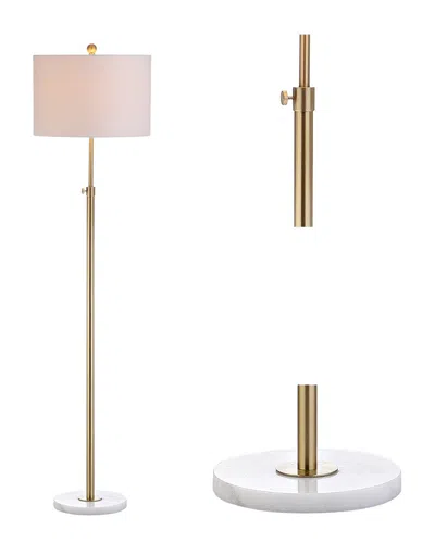 Jonathan Y Designs 65in Adjustable Metal & Marble Floor Lamp
