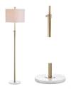 Jonathan Y Designs 65in Adjustable Metal & Marble Floor Lamp