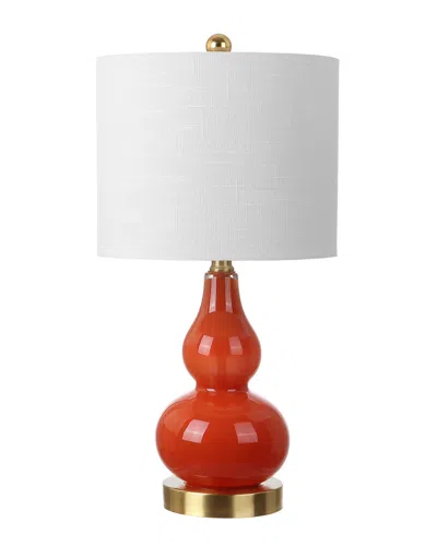 Jonathan Y Designs Anya 20.5in Mini Glass Table Lamp In Multi
