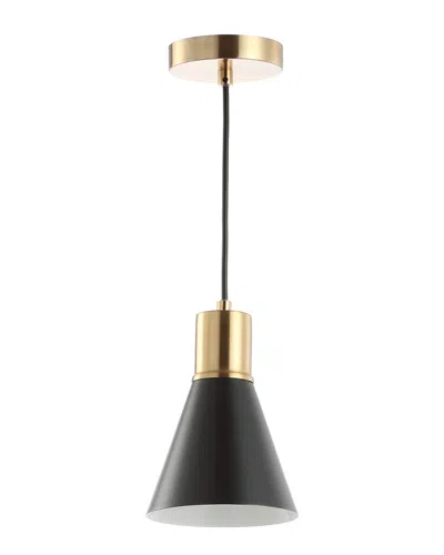 Jonathan Y Designs Apollo 6in Led Pendant In Black
