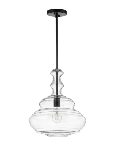 Jonathan Y Designs Bettina 13.37in Led Pendant In Black