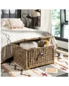 Jonathan Y Designs Caden Wicker Storage Trunk