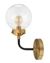 Jonathan Y Designs Caleb 12in 1-light Brass Wall Sconce