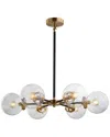 Jonathan Y Designs Caleb 6-light 12in Brass Cluster Pendant