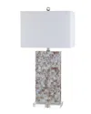 Jonathan Y Designs Cannon 29in Seashell And Crystal Led Table Lamp