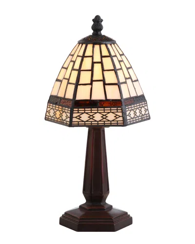 Jonathan Y Designs Carter Tiffany-style 12in Table Lamp In Multi