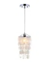 Jonathan Y Designs Cayla 14.5-86.5in Seashell Chandelier Pendant