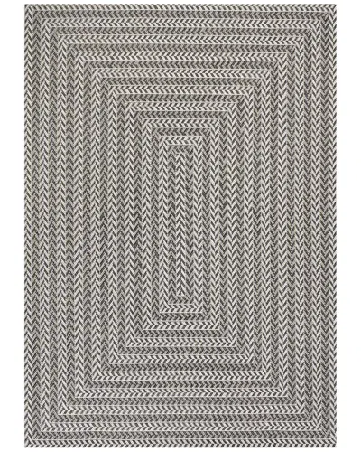 Jonathan Y Designs Chevron Modern Indoor/outdoor Rug In Black