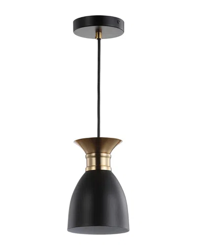 Jonathan Y Designs Edison 5.75in Led Pendant In Black