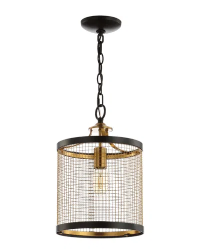 Jonathan Y Designs Elena 10in Lantern Led Pendant In Gold