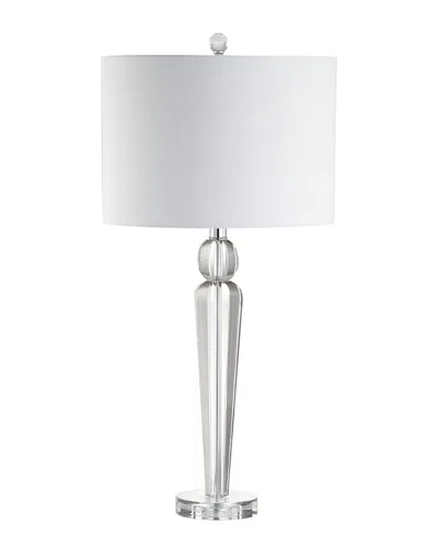 Jonathan Y Designs Elizabeth 28.5in Crystal Led Table Lamp In White