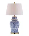 Jonathan Y Designs Ellis 29.5in Ceramic Table Lamp In Blue