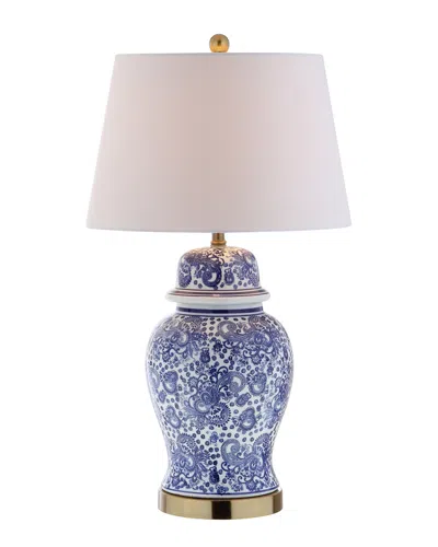 Jonathan Y Designs Ellis 29.5in Ceramic Table Lamp In Blue